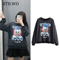 Sweatshirt Women Hoodies Lion King Print Women Hoodie 2019 fashion o neck long sleeve oversize pullover sweatshirts Casual