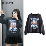Sweatshirt Women Hoodies Lion King Print Women Hoodie 2019 fashion o neck long sleeve oversize pullover sweatshirts Casual