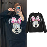 Sweatshirt Women Hoodies Lion King Print Women Hoodie 2019 fashion o neck long sleeve oversize pullover sweatshirts Casual