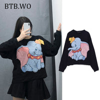Sweatshirt Women Hoodies Lion King Print Women Hoodie 2019 fashion o neck long sleeve oversize pullover sweatshirts Casual