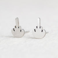 Stainless Steel Animal Heart Star Moon Stud Earrings for Women Korean Minimalist Earrings Jewelry Accessories