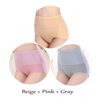 3pieces/lot Women Panties High Waist Control Abdomen slimming Shapewear Female Postpartum recovery Tummy Control Briefs 4XL