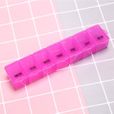 1Pc 7 Days Pill Medicine Box Weekly Tablet Holder Storage Organizer Container Case Pill Box Splitters 3 Colors