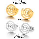 Golden Korean Minimalist Golden Iron Stainless Steel Triangle Stud Earrings for Women Fashion 2019 Jewelry Accessories Gift
