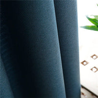 YCENTRE Faux Linen 70%-85% Shading Custom Made Insulating Modern Style Solid Color Blackout Curtain For Living Room Window