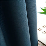 YCENTRE Faux Linen 70%-85% Shading Custom Made Insulating Modern Style Solid Color Blackout Curtain For Living Room Window
