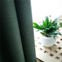 YCENTRE Faux Linen 70%-85% Shading Custom Made Insulating Modern Style Solid Color Blackout Curtain For Living Room Window