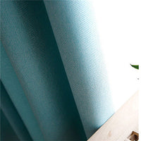 YCENTRE Faux Linen 70%-85% Shading Custom Made Insulating Modern Style Solid Color Blackout Curtain For Living Room Window
