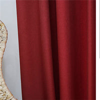 YCENTRE Faux Linen 70%-85% Shading Custom Made Insulating Modern Style Solid Color Blackout Curtain For Living Room Window