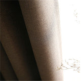 YCENTRE Faux Linen 70%-85% Shading Custom Made Insulating Modern Style Solid Color Blackout Curtain For Living Room Window