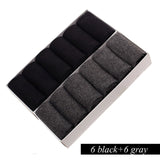 12 Pairs/Lot Plus Size Men&#39;s Cotton Socks Business Men Deodorant Crew Socks Breathable Male Solid Color US size(7-11.5) EU 39-48