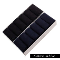 12 Pairs/Lot Plus Size Men&#39;s Cotton Socks Business Men Deodorant Crew Socks Breathable Male Solid Color US size(7-11.5) EU 39-48