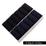 12 Pairs/Lot Plus Size Men&#39;s Cotton Socks Business Men Deodorant Crew Socks Breathable Male Solid Color US size(7-11.5) EU 39-48