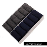 12 Pairs/Lot Plus Size Men&#39;s Cotton Socks Business Men Deodorant Crew Socks Breathable Male Solid Color US size(7-11.5) EU 39-48