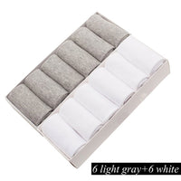 12 Pairs/Lot Plus Size Men&#39;s Cotton Socks Business Men Deodorant Crew Socks Breathable Male Solid Color US size(7-11.5) EU 39-48