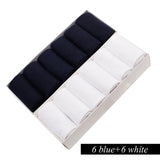 12 Pairs/Lot Plus Size Men&#39;s Cotton Socks Business Men Deodorant Crew Socks Breathable Male Solid Color US size(7-11.5) EU 39-48