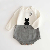 Newborn Baby Girls Boys Knitted Romper Baby Clothes Cotton Pompom Woolen Baby Rompers Ruffle Infant Baby Boys Jumpsuit Overalls