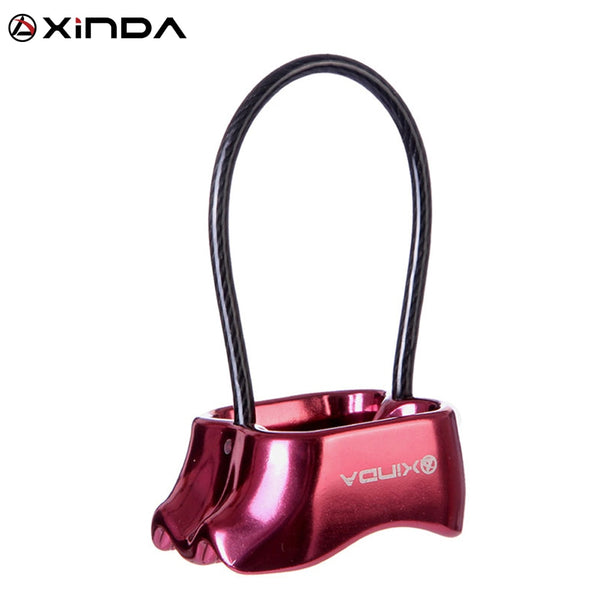 XINDA Professional Rappel ATC Belay Device Aluminum 25KN Descender Outdoor Camping &amp; Hiking Rock Climbing Equipment