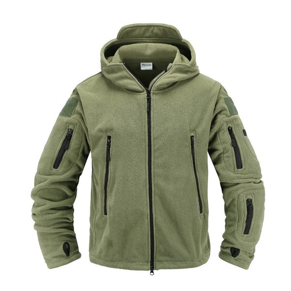 Tactical fleece jacket Military Uniform Soft Shell Casual Hooded Jacket Men Thermal army Clothing