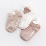 3 Pairs/Pack Baby Socks Newborn Cotton Ankle Socks Toddler Anti-slip Floor Sock Baby Girls Bowknot Flower Socks Princess