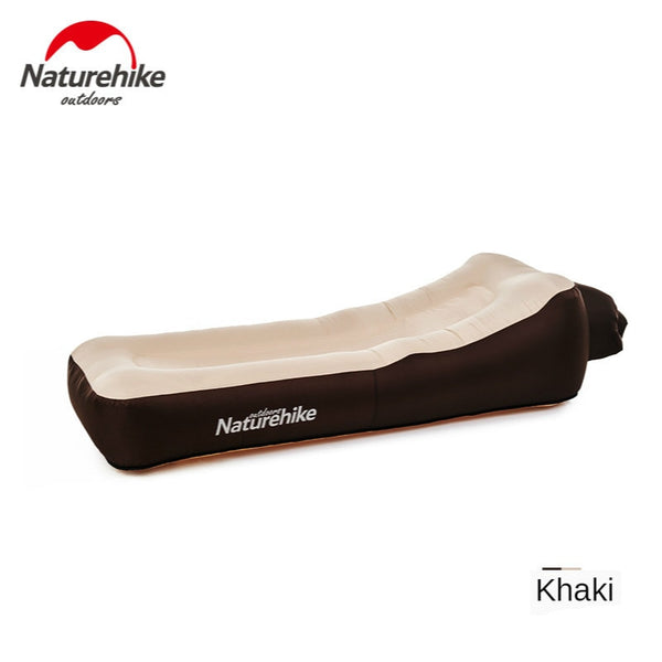 Naturehike lazy Sofa Camping Mat Double Layer Thicken Portable Lazy Inflatable Air Cushion Inflatable Sofa Bed Beach Air Bed Mat
