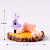 Micro Landscape Grass Lovers Rabbit squirrel duck figurine home decor miniature fairy garden decoration accessories Resin modern