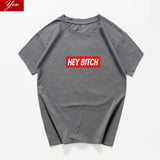 hey bitch letter funny  t-shirt women Graphic oversized japanese tops women 2020 kawaii cool streetwear vintage woman t-shirts