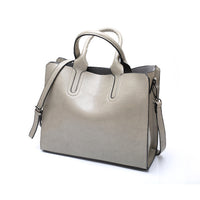 Women Leather Bags Women&#39;s Vintage Handbag Casual Female Bag High Quality Trunk Tote Ladies Shoulder Bag Large Messenger bag