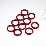 10PCS Women Girls Simple Basic Elastic Hair Bands Ties Scrunchie Ponytail Holder Rubber Bands Fashion Headband Hair Accessories