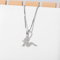TOPGRILLZ Charm Women Pendant 100%925 Sterling Silver Iced Zircon Pendant Women Fashion Jewelary.