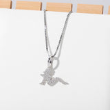 TOPGRILLZ Charm Women Pendant 100%925 Sterling Silver Iced Zircon Pendant Women Fashion Jewelary.