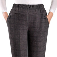 Extra Large Size Women Pants Loose High Elastic Elastic Pants Middle-aged Clothing 6XL 7XL 8XL Autumn Pants Female Trousers J400