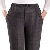 Extra Large Size Women Pants Loose High Elastic Elastic Pants Middle-aged Clothing 6XL 7XL 8XL Autumn Pants Female Trousers J400