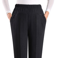 Extra Large Size Women Pants Loose High Elastic Elastic Pants Middle-aged Clothing 6XL 7XL 8XL Autumn Pants Female Trousers J400