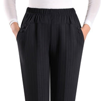 Extra Large Size Women Pants Loose High Elastic Elastic Pants Middle-aged Clothing 6XL 7XL 8XL Autumn Pants Female Trousers J400