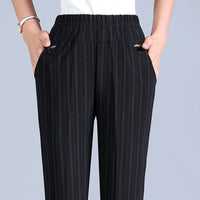 Extra Large Size Women Pants Loose High Elastic Elastic Pants Middle-aged Clothing 6XL 7XL 8XL Autumn Pants Female Trousers J400