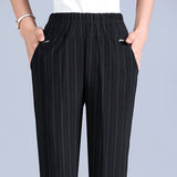 Extra Large Size Women Pants Loose High Elastic Elastic Pants Middle-aged Clothing 6XL 7XL 8XL Autumn Pants Female Trousers J400