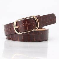 2020 Vintage Snake Leopard Print Belt for Women Black Fashion Waist Leather Belt for Lady Female Waistband Belts