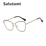 2020 New Luxury Brand Anti-blue Light Square Clear Glasses Frame For Women Retro Computer Goggle Cat Eye Eyeglasses Transparent