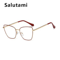 2020 New Luxury Brand Anti-blue Light Square Clear Glasses Frame For Women Retro Computer Goggle Cat Eye Eyeglasses Transparent