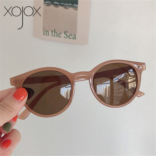 XojoX 2020 Round Sunglasses Women Fashion Brand Designer Vintage Sun Glasses  Girls Goggles Ladies Shade Eyewear UV400