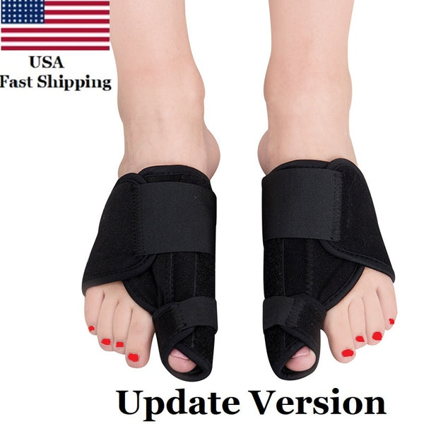 US 2PCS Big Bone Toe Bunion Splint Straightener Corrector Foot Pain Relief Hallux Valgus Corrector Big Toe Separator Protector
