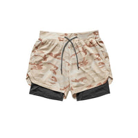 Men&#39;s Casual Shorts 2 in 1 Running Shorts Quick Drying Sport Shorts Gyms Fitness Bodybuilding Workout Built-in Pockets Short Men