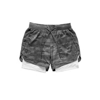 Men&#39;s Casual Shorts 2 in 1 Running Shorts Quick Drying Sport Shorts Gyms Fitness Bodybuilding Workout Built-in Pockets Short Men
