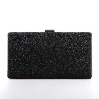 Women Evening Clutch Bag Diamond Sequin Wedding Clutch Purse and Handbag Party Banquet Black Gold Silver Two Chain Shoulder Bag
