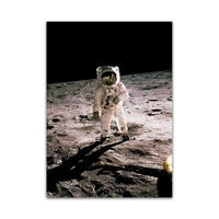 Space Astronaut Poster Fantasy Earth Moon Planet Canvas Painting Modern Wall Art Pictures For Living Room Home Decor