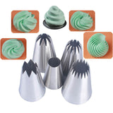 3pcs/5pcs/7pcs Cream Pastry Decorating Tips Set Stainless Steel Russian Tulip Icing Piping Cake Nozzles Cupcake Baking Tools