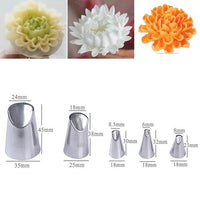 3pcs/5pcs/7pcs Cream Pastry Decorating Tips Set Stainless Steel Russian Tulip Icing Piping Cake Nozzles Cupcake Baking Tools