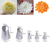3pcs/5pcs/7pcs Cream Pastry Decorating Tips Set Stainless Steel Russian Tulip Icing Piping Cake Nozzles Cupcake Baking Tools