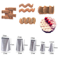 3pcs/5pcs/7pcs Cream Pastry Decorating Tips Set Stainless Steel Russian Tulip Icing Piping Cake Nozzles Cupcake Baking Tools